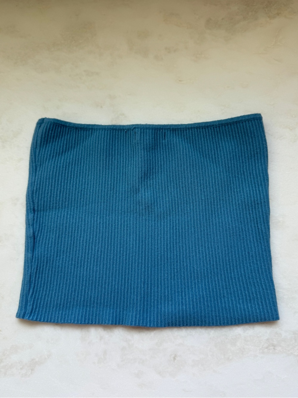 La Hearts Ribbed Tube Mini Tops - Bright Blue